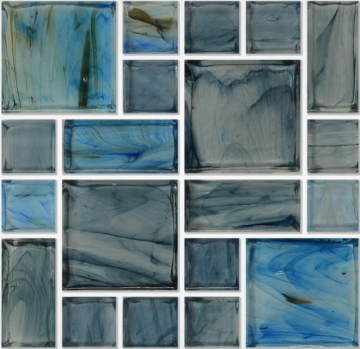 Aquabella Fjord Misty Pattern Glass Tile
